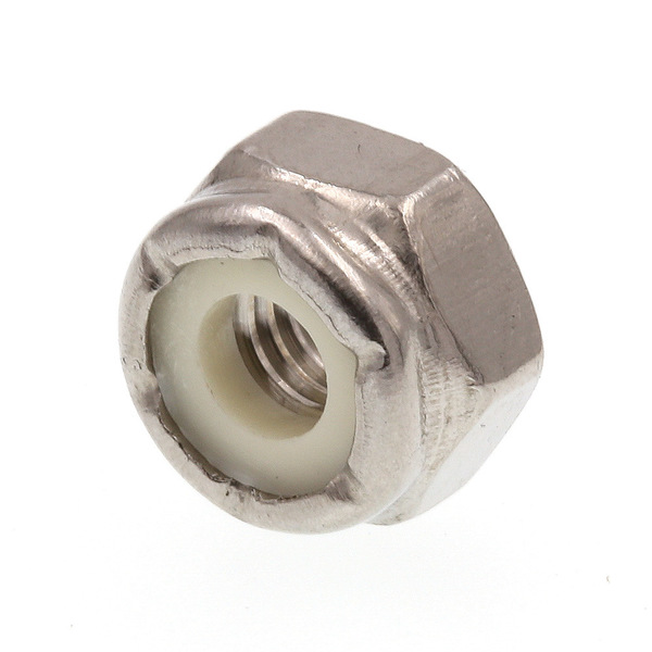 Prime-Line Nylon Insert Lock Nut, #10-32, 18-8 Stainless Steel, Not Graded, Plain, 25 PK 9075009